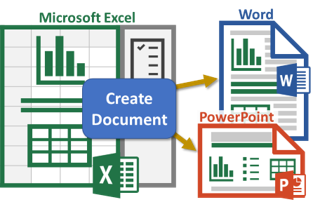 Excel to Word Logo